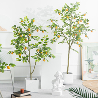 Simulatie Decoraties Faux Ingemaakte Citroen Vruchten Boom Plastic Fruit Bomen Nep Oranje Kunstmatige Lemon Tree