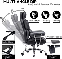 Silla de Oficina de Cuero Estándar para Licitaciones Gubernamentales, Pedidos al por Mayor, Certificación BIFMA EN1335, Logotipo Personalizado, OEM, ODM