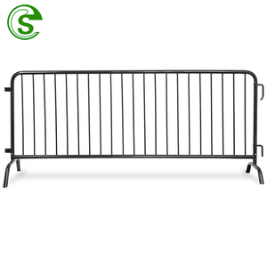 Clôture Temporaire en Acier Facile à Assembler, Barricades de Contrôle des Foules Amovibles avec Pieds en Pont/Plats, Hauteur de 6 Pieds - Product Image 2