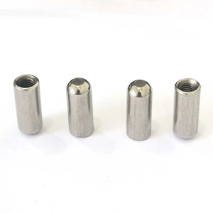 Welded Round Nuts <b>Pins</b> Cylindrical M4 M16 Grade A Q235 Steel White Zinc For Communication Equipment - Product Image 3