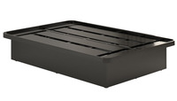 Cadre de lit plateforme Queen en métal avec panneaux latéraux, 60x80x16 pouces, noir, aucun sommier tapissier nécessaire, qualité commerciale, Uetco
