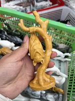 Figurines de chauves-souris en jade blanc sculptées à la main, artisanat en pierres précieuses naturelles, sculptures en cristal de jade, cadeau d'Halloween