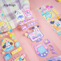 Autocollants décoratifs Joytop personnalisés avec logo, découpés, en PVC époxy, étanches, en résine brillante, en feuille, vente en gros, cadeaux promotionnels