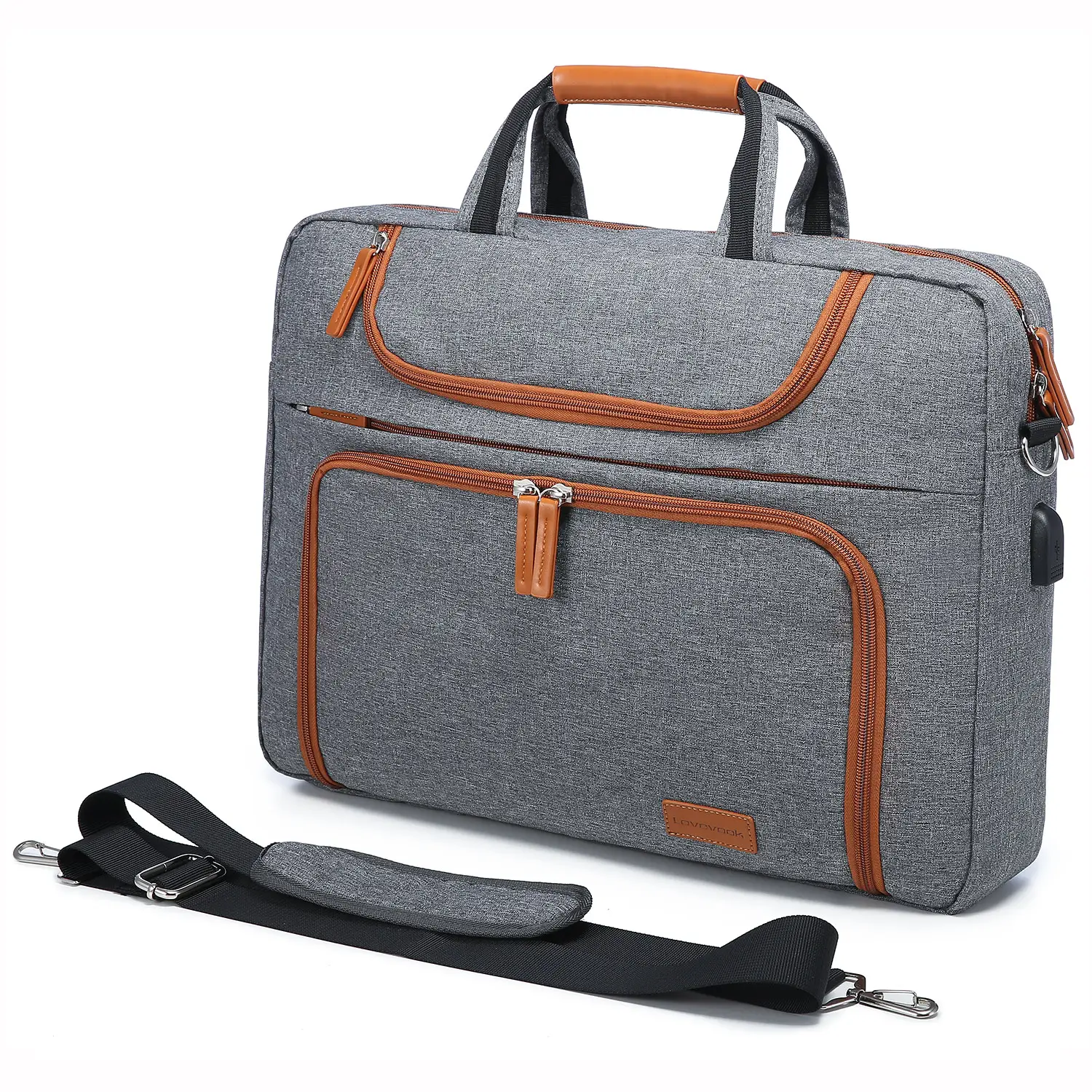 LOVEVOOK 2022 15.6 17.3 Inch Notebook Bag Waterproof Briefcase Men's Business Shoulder Messenger Bags Laptop Handbags Men