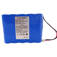 Batterie de remplacement ICR18650-3S3P 11.1V 5400mAh pour éclairage de scène EZpar 64 RGBA PTJ3012050004 18650 3S3P 11.1V 5400mAh