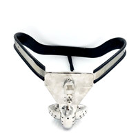 Cinturón de Castidad Masculino de Acero Inoxidable Black Emperor con Jaula para Pene, 100% Impermeable, Dispositivo de Bondage BDSM para Hombres