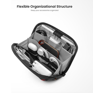 Travel Cable Organizer Pouch Electronics Accessories Organizer Portable Waterproof Carry Case for Cord Charger Cables <b>USB</b> Drive - Product Image 4