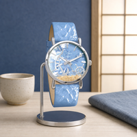 Montre analogique pour femme abordable, boîtier en alliage, bracelet en cuir véritable, mouvement à quartz chinois, montre-bracelet décontractée pour femme