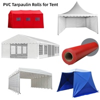 Fabricant chinois de bâche en PVC enduit imperméable et occultant 1000D 20X20 540-680gsm en rouleau pour tente