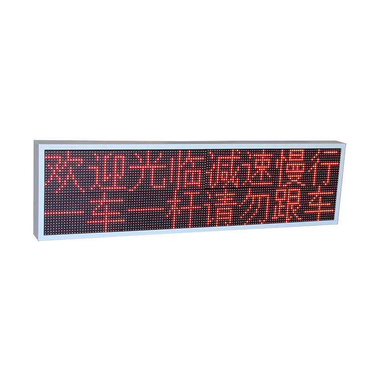 P10 Outdoor Moving Message LED Sign Scrolling Advertising Board full Color Programmable Display Screen