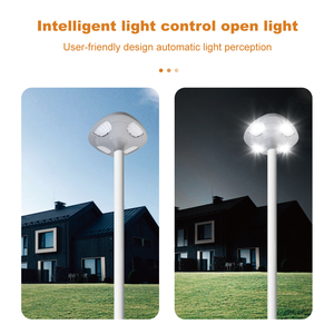 Lampe solaire imperméable conforme à la norme IP65, avec batterie, 60led, 6000lumens, éclairage d'extérieur, boîtier gris, idéal pour le jardin - Product Image 4