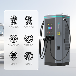 Chargeur rapide DC EV à trois prises pour voiture CCS Gbt Chademo 60kw 120 kw Station de charge pour véhicule électrique public avec <span class=keywords><strong>borne</strong></span> POS - Product Image 3