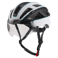 Vente chaude casque de vélo adulte avec lentille de lumière rechargeable LED lentilles de casque vtt casque de cyclisme de sport pour adulte