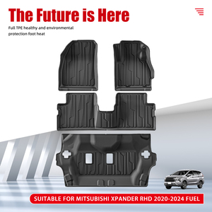 แผ่นรองท้ายรถ3D TPE แผ่นรองกันฝุ่นกันน้ำสำหรับน้ำมัน <span class=keywords><strong>Mitsubishi</strong></span> <span class=keywords><strong>Xpander</strong></span> RHD 2020-2024 - Product Image 2