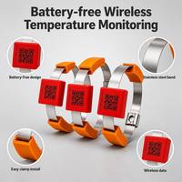 Sensor de Temperatura Inalámbrico Sin Batería Heyuan para Contacto de Interruptor de Circuito de Subestación de Tracción, Alarma de Sobrecalentamiento