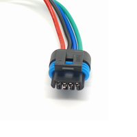 Conector Eléctrico Impermeable de 4 Pines y 12V de Cobre para Válvula de Control de Aire en Reposo, Arnés de Cableado Automotriz de Alta Resistencia, IP67