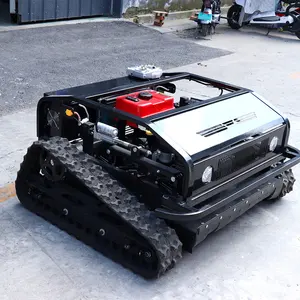 800mm genişlik otomatik akülü çim biçme makinesi elektrik uzaktan kumandalı Robot çim biçme makinesi