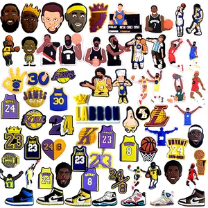 Factory Wholesale custom basketball player Pvc Shoe Charms jibbit rubber USA Basketball clog Charms clog decorations accessories