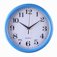 Jam Dinding Quartz Plastik Gaya Nordik 28CM, Sederhana Modern, untuk Rumah, Ruang Tamu, Kamar Tidur, Fitur Senyap, Grosir