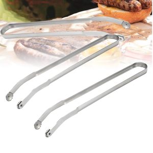 Nouvelle tendance Camping outils de cuisine métal Hot Dog BBQ saucisse <span class=keywords><strong>pince</strong></span> tournante avec roues tournantes pour Barbecue - Product Image 2