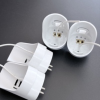 Interrupteur DIP LN T8 T5 allongé, capuchon de lampe à aiguille partielle, vis, accessoires LED en plastique, tube PC, prise d'alimentation, jardin, AC 85-265V