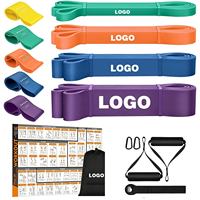 Bandas Elásticas de Resistencia para Entrenamiento, Bandas de Látex para Ejercicios de Gimnasio, Bandas de Tracción para Entrenamiento de Fuerza