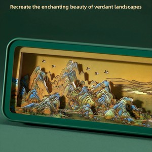 Tủ lạnh nam châm khắc giấy mới, đèn ngủ nhân vật phim truyền hình, quà tặng thành phố sáng tạo văn hóa bảo tàng, đèn LED tùy chỉnh - Product Image 4