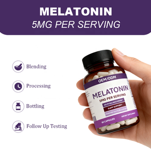 <span class=keywords><strong>Capsule</strong></span> di melatonina da 5 mg - Integratore alimentare per il sonno e l'equilibrio dell'umore |   Integratore Alimentare OEM/ODM 60 <span class=keywords><strong>Capsule</strong></span> - Product Image 4