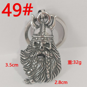 Porte-clés mousqueton en alliage de zinc fait main, motif ailes d'ange, pendentif religieux en métal, forme irrégulière, impression en relief - Product Image 3