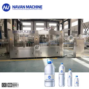 NAVAN tam Set komple otomatik PET plastik küçük şişe içme saf maden suyu üretim hattı