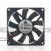 Nouveau Delta 5V 24V 48V DC 12V 0.17A AC EC 8015 80X80X15MM 8CM silencieux CPU deux fils ordinateur onduleur châssis AFB0812MB ventilateur de refroidissement