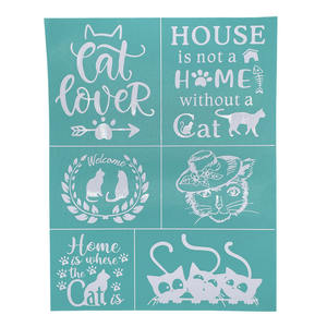 Plantillas de Malla Lavables y Reutilizables WBG para Transferir Pintura de Tiza, Plantillas para <span class=keywords><strong>Pintar</strong></span> sobre Madera, Decoración del Hogar, Pizarra, Cerámica - Product Image 2