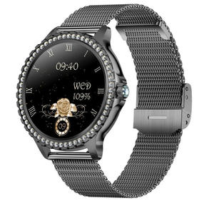 Nouvelle montre connectée tendance pour femmes I58, bracelet intelligent de sport avec fonction d'appel, étanche IP68, avec diamants - Product Image 3