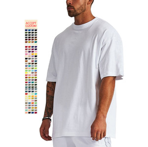T-Shirt da <span class=keywords><strong>Uomo</strong></span> Personalizzata in 100% Cotone, Classica a <span class=keywords><strong>Maniche</strong></span> <span class=keywords><strong>Corte</strong></span>, Traspirante ed Ecologica, di Alta Qualità, in Bianco e Nero - Product Image 1