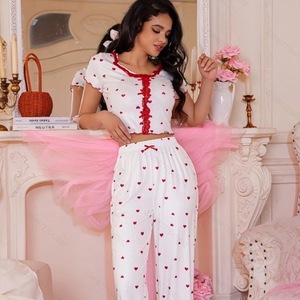 Pyjama côtelé à imprimé cœur 2025 - Product Image 4