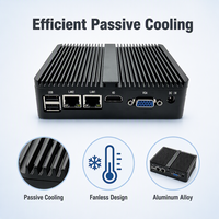Computadora Industrial Integrada Sin Ventilador YCT J4125 con Gráficos Intel UHD, 2 Puertos COM RS232, GPIO, Terminal, WiFi, para Fábrica Inteligente y Gestión de Datos