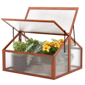 Serre moderne Db 35,5 x 31,5 x 23 cm, structure en bois, montage facile, pour la culture des plantes et l'utilisation en jardin. - Product Image 6