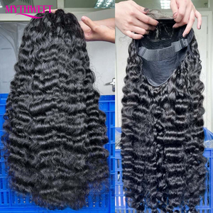 Perruque en <span class=keywords><strong>cheveux</strong></span> bouclés birmans bruts en gros, cuticules alignées, <span class=keywords><strong>cheveux</strong></span> Remy, sans colle, perruque en dentelle HD complète, fournisseur de perruques en dentelle frontale 13x4, <span class=keywords><strong>cheveux</strong></span> humains - Product Image 3