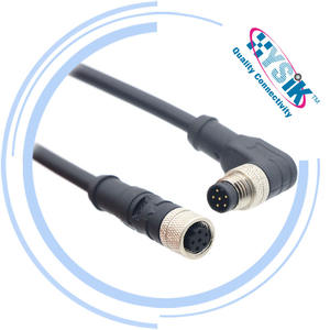 Kabel Ekstensi M8 6 Pin Female Double Ended PUR Hitam - Product Image 6
