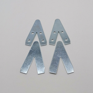 Triangular Four Hole Bracket Aluminum Alloy Picture <b>Frame</b> <b>Mounting</b> Hardware Durable Blue Zinc Coated Iron Metal Bracket Set - Product Image 1