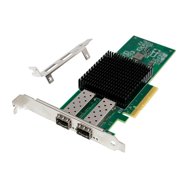 ST7442 PCIe X8 BCM57412 Dual Port/10GbE SFP+server Network Card