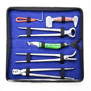 Custom 6pcs Horse Farrier Hoof Care Tool Set Nail Nipper Clincher <b>Puller</b> Hoof Knife Pick Equestrian Shoeing Grooming Kit - Product Image 1