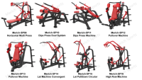 Machine à tractions circulaires professionnelle pour exercices de fitness commerciaux des épaules, du dos et de la poitrine