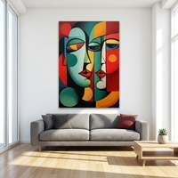 Peinture à l'huile originale XL, portrait classique moderne personnalisé, peinture au couteau sur toile, texture 3D, art mural pour chambre à coucher, peinture à l'huile peinte à la main, personnalisée