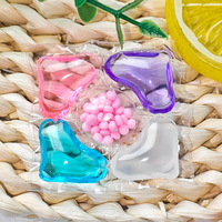 Pod Cuci Pakaian 5-in-1 Kemasan Kantong Lima Ruang, Mutiara Penahan Aroma, Wangi Tahan Lama, Melembutkan Pakaian