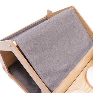 منزل كلب ريفي حديث من الخشب الصلب ، منزل فاخر في الهواء الطلق جيد التهوية ، أثاث حيوان أليف ، نمط حيواني للزواحف والقطط - Product Image 2