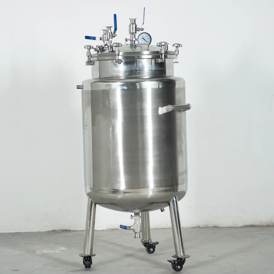 Stainless Steel Vacuum Stirred Reactor and Reflux 100 Liter Steel Pilot Scale Reactors 200L Chemical Reactor