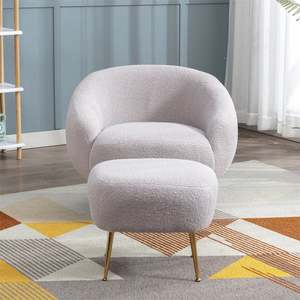Velvet <strong>Make</strong> Comfortable Seats Leisure Upholstered Single Sofa <strong>Chair</strong> Arm <strong>Chair</strong> Reading Club Coffee <strong>Chair</strong> with Metal Legs