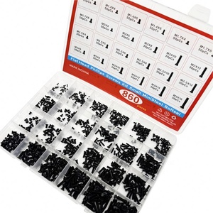 ชุดสกรูคอมพิวเตอร์ขนาดเล็ก 860 ชิ้น/1 ชุด สีดำ สกรูขนาดจิ๋วสำหรับแว่นตา M1.2 M1.4 M1.7 M2 M2.5 M3 สำหรับพีซีและแล็ปท็อป SSD ฮาร์ดไดรฟ์ - Product Image 1