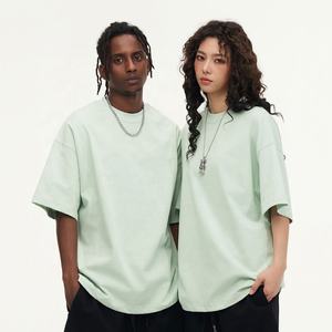 Camiseta Unisex de Algodón 100% de 310 g/m², Doble Torsión, Tallas Grandes, Colores <span class=keywords><strong>Pastel</strong></span>, Cuello Redondo, Manga 5/8, Ropa Urbana de Moda, Logotipo Personalizado - Product Image 4